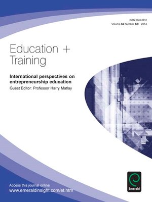cover image of Education + Training, Volume 56, Issue 8 & 9